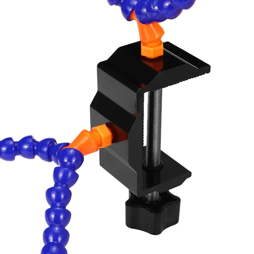 Third Helping Hands Tool Flexible 3/4 Arms Soldering PCB Holder Desk Clamp Soldering Holder