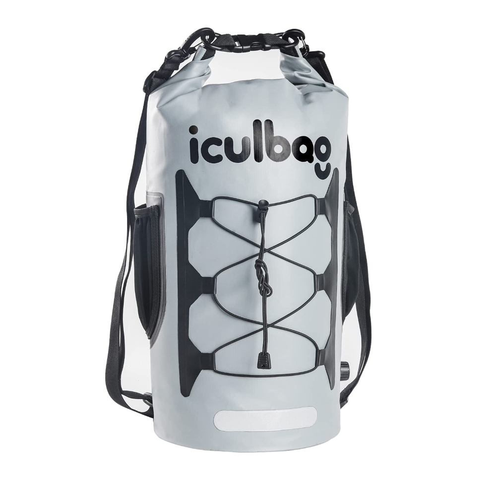 Mochila de 25 latas, bolsa de almuerzo más fresca para mujeres y hombres, mochila enfriadora impermeable con refrigeración de 12 horas para acampar, playa, bolsa enfriadora de viaje: Azul