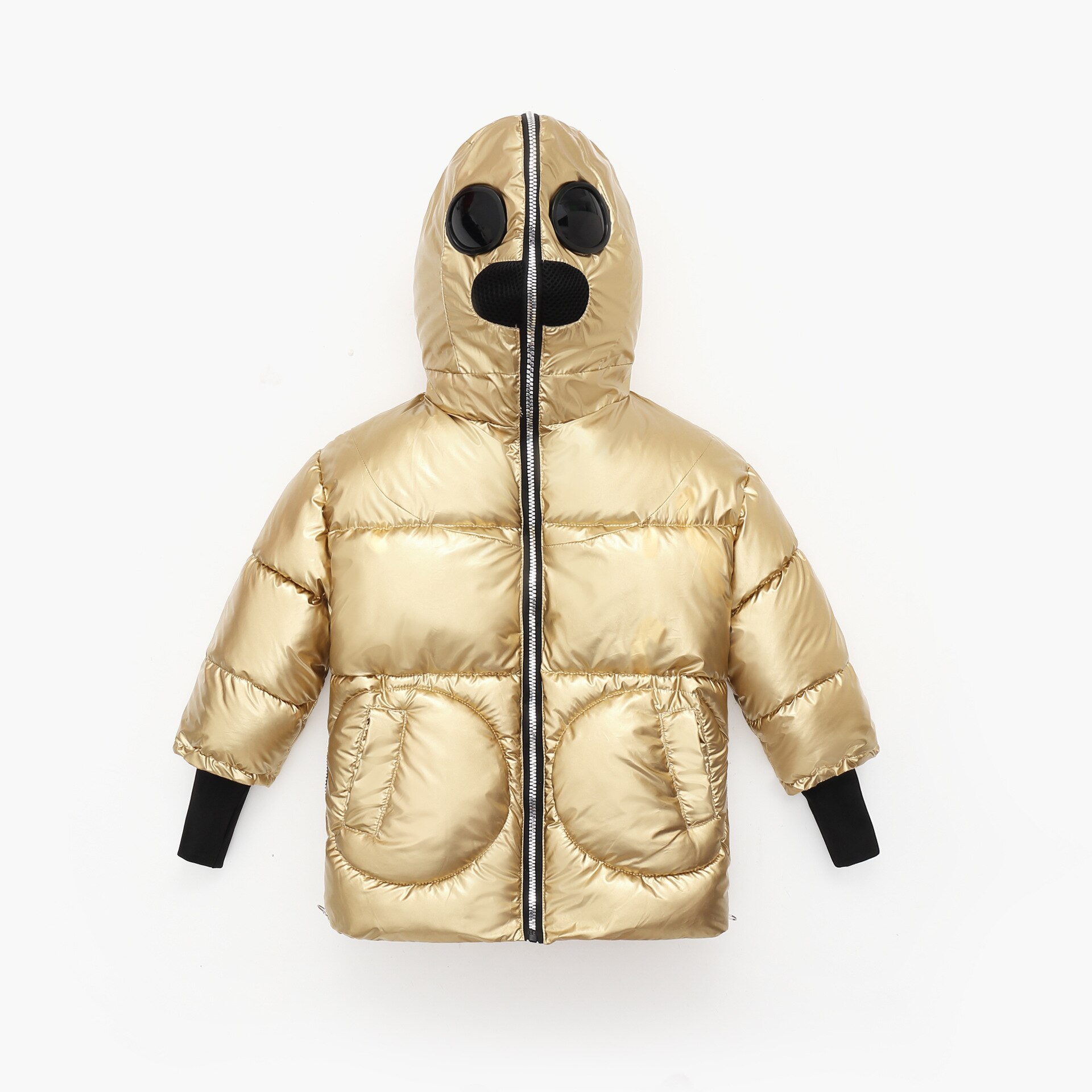 Børnejakke til drenge vinterjakker piger børnefrakke skinnende jakke vintertøj børn drengejakker varmt outwear 8/10/11 år