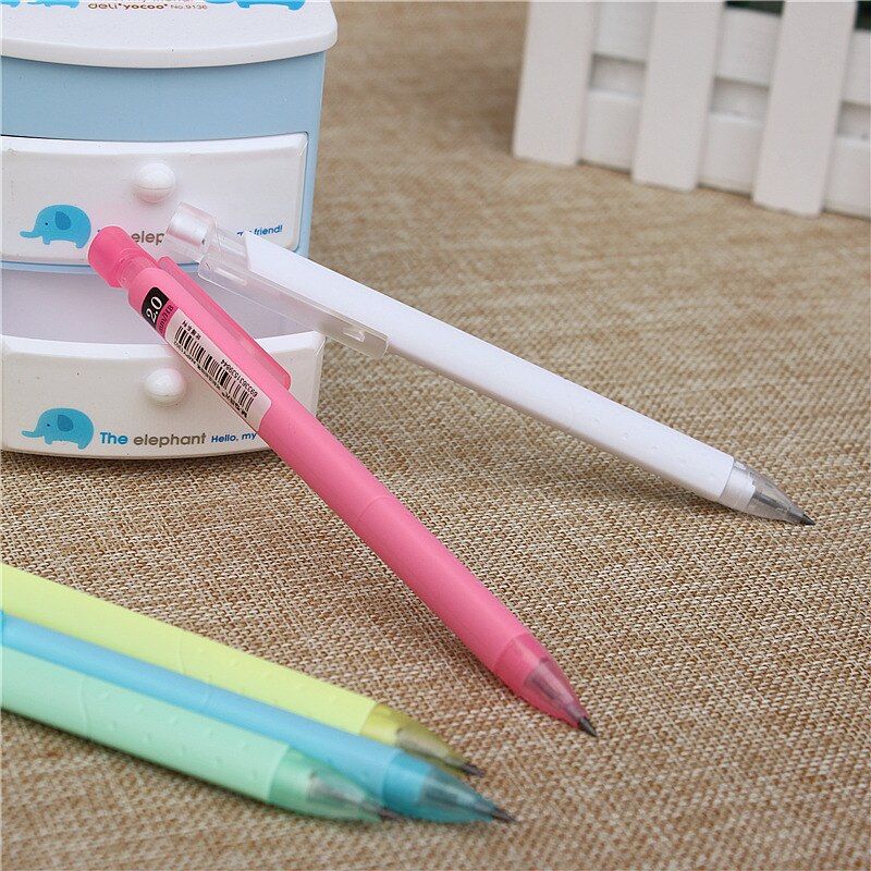 candy color mechanical pencil lead 2.0mm Automatic pencils HB drawing pencils free give 1 box matching pencil lead