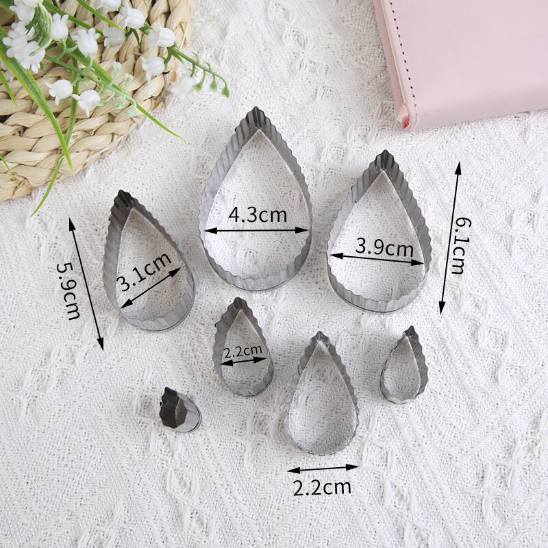 3Pc 4Pc Biscuit Cutter Mold Rvs Cookie Cutters Diy Cartoon Fondant Gebak Mold Voor Keuken Bakken Accessoires: Stainless steel 9