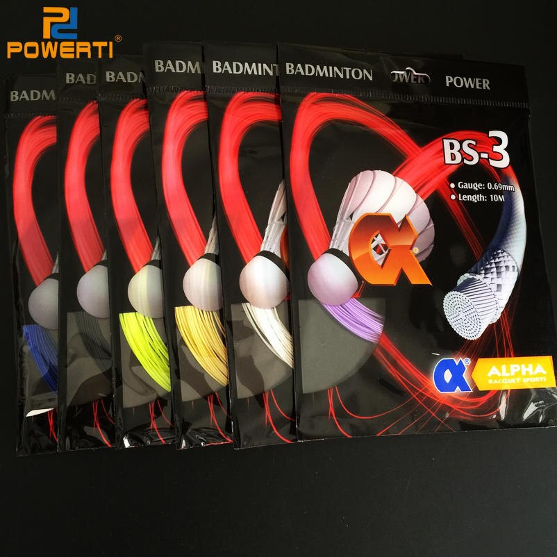 0.69Mm Badminton Racket String Hoge Treksterkte Training Badminton String 18-26lbs 20 Stks/partij BS3