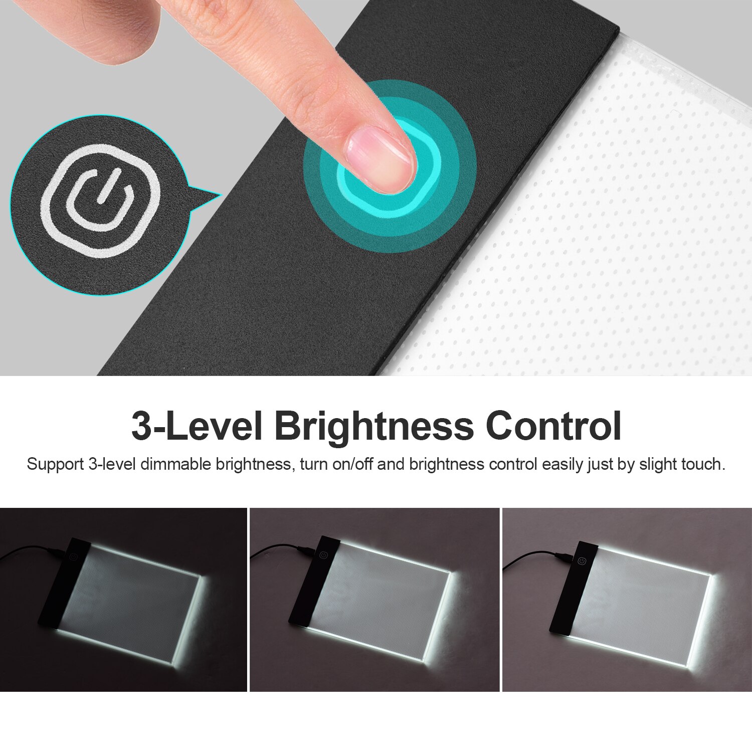 Portable Flip Book Kit with Light Pad Tablet LED Light Box Brightness Control 300 Sheets Flipbook Paper Binding Screws