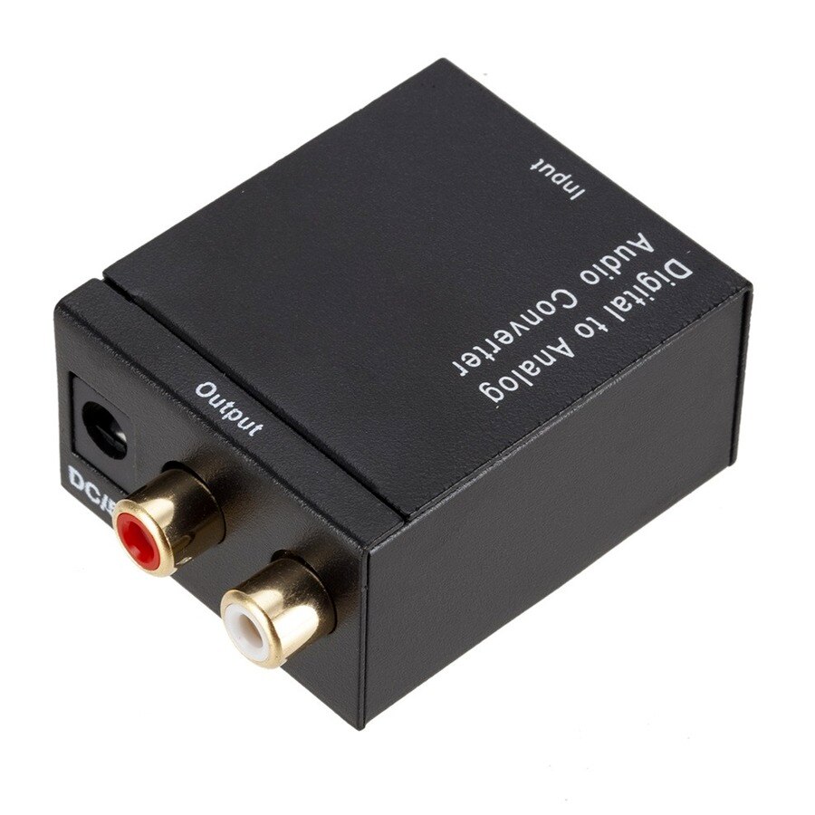 Dac Digitaal Naar Analoog Audio Converter Optical Fiber Toslink Coaxiale Signaal Naar Rca R/L Audio Decoder Spdif Atv dac Converter