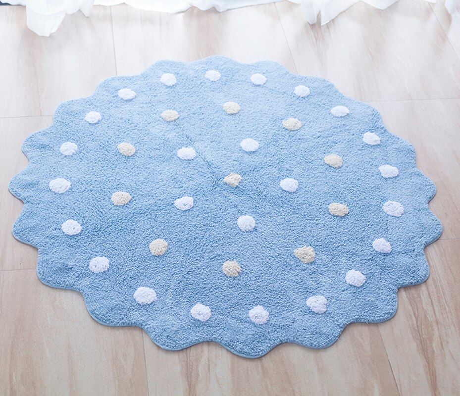 Tapis rampant pour enfants, matelas de chambre à coucher rond pour bébés, tapis de jeu rampant en coton, tente de tipi