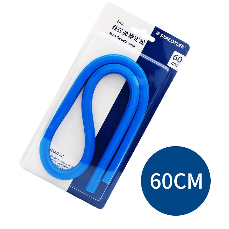 Staedtler Mars-Regla curva Flexible 971 62 30/40/50/60cm, herramienta mecánica de dibujo, suministros para oficina y escuela