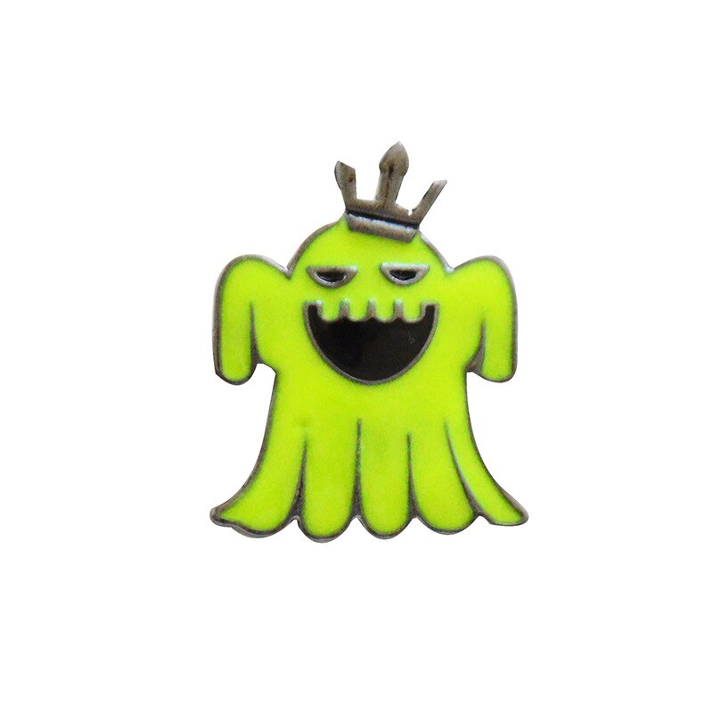 Schattige lichtgevende spookspelden en broches halloween revers kroon hoeden rugzak badge kinderen volwassenen jeans jas jas decoratie sieraden: 7
