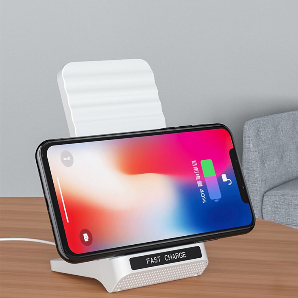 Oplaadstation voor iphone 6 6s 7 11 draadloos oplaadstation telefoonhouder met oplaadstation standaard voor apple