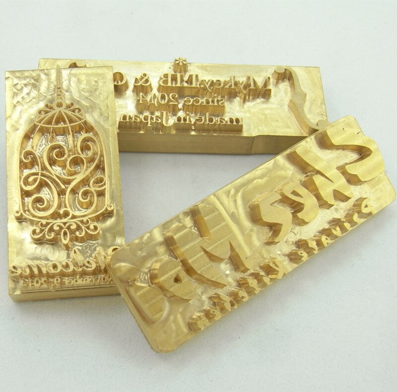 8 10 15 20mm handtag metall mässing form trä läder stämpel anpassad logotyp märke plast tårta brödform värme prägling