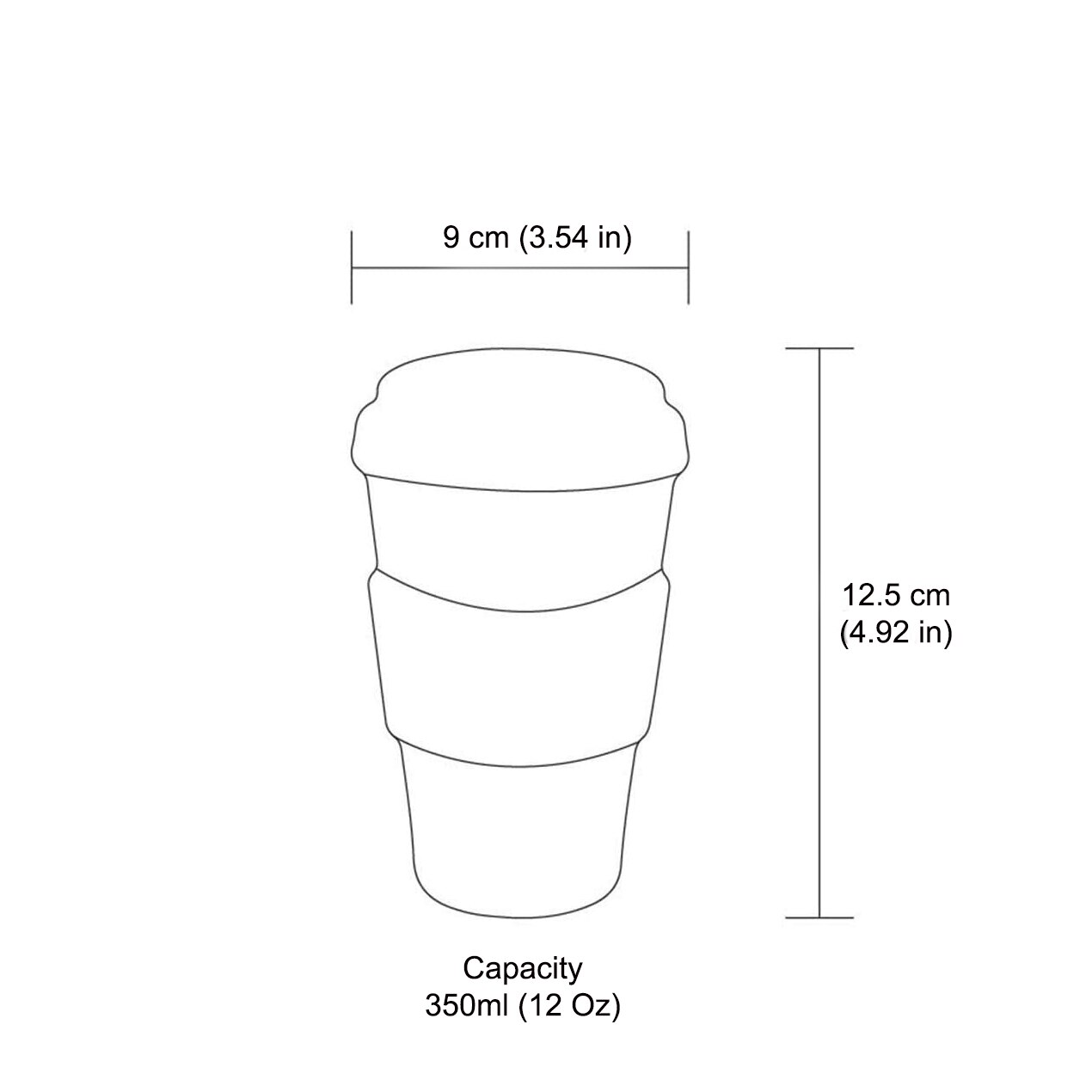 Bamboo Fibre Cup,BPA Free Ecofriendly Cups, Reusable Travel Mugs for Coffee