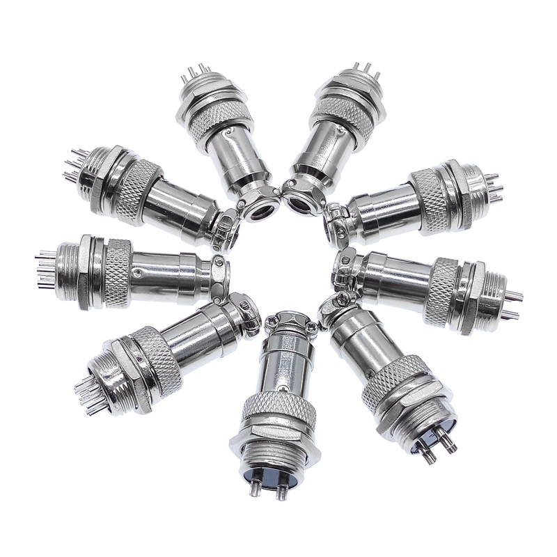 GX16*10PCS Cable Connector 5/8" 2Pin3pin4pin 5pin6pin7pin8pin9pin10pin Male Plug Female Socket Connectors