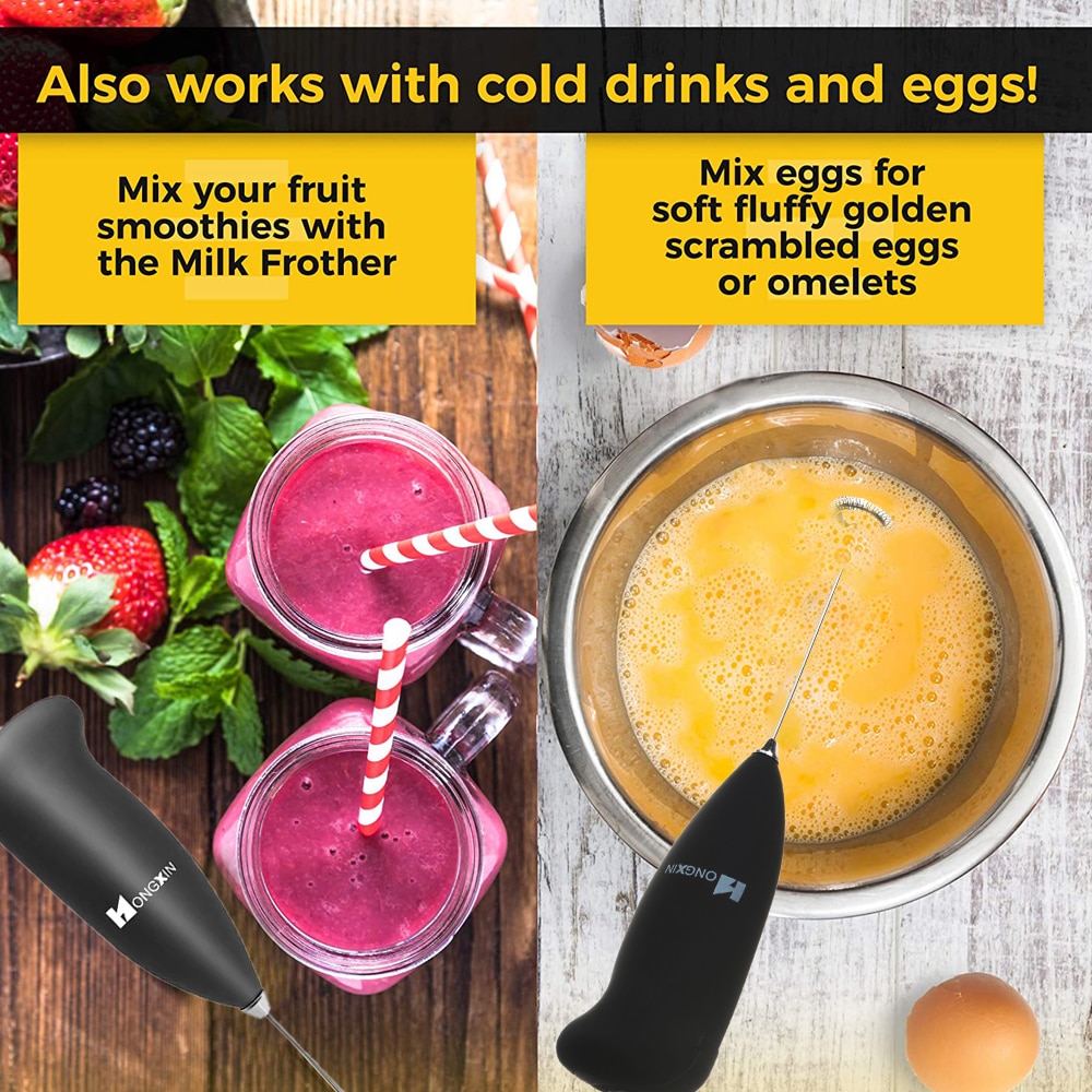 Mini elektrisk mælkeskummer automatisk håndholdt skum kaffemaskine æggepisker mælk cappuccino skummer køkken kaffe piskeris værktøj