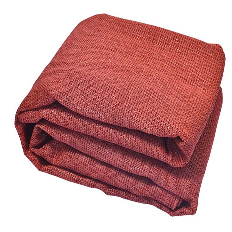 Vela de sombra triangular de HDPE, Color terracota, 3,6x3,6x5,1 m, 185gsm