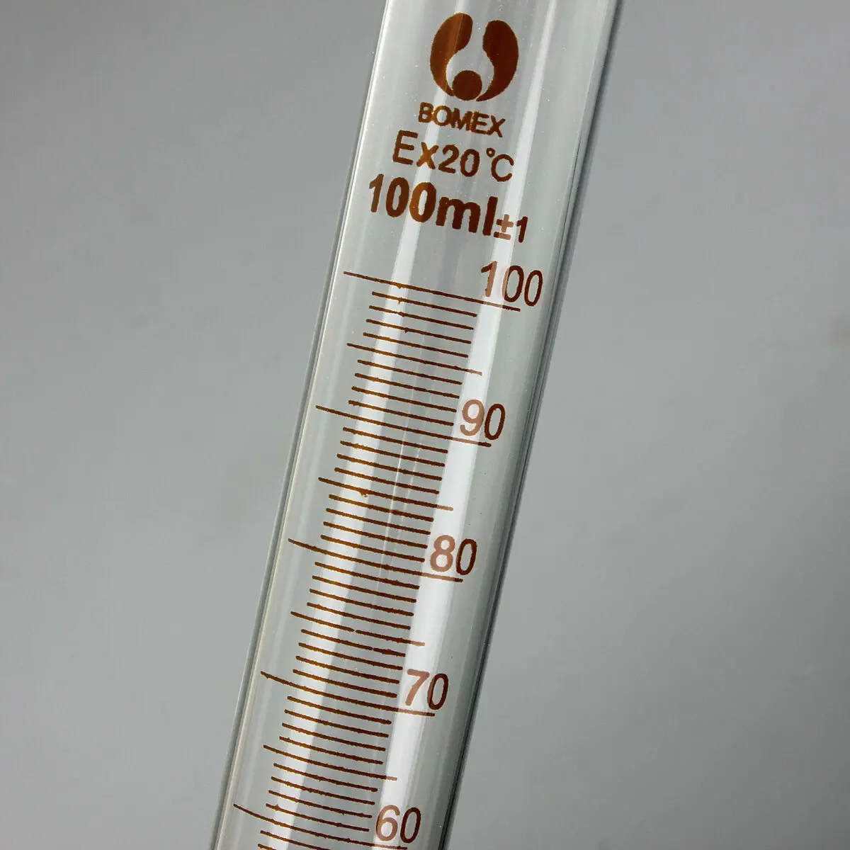 100mL Glass Graduated Measuring Cylinder Tube Round Base W/ Spout Lab Glassware