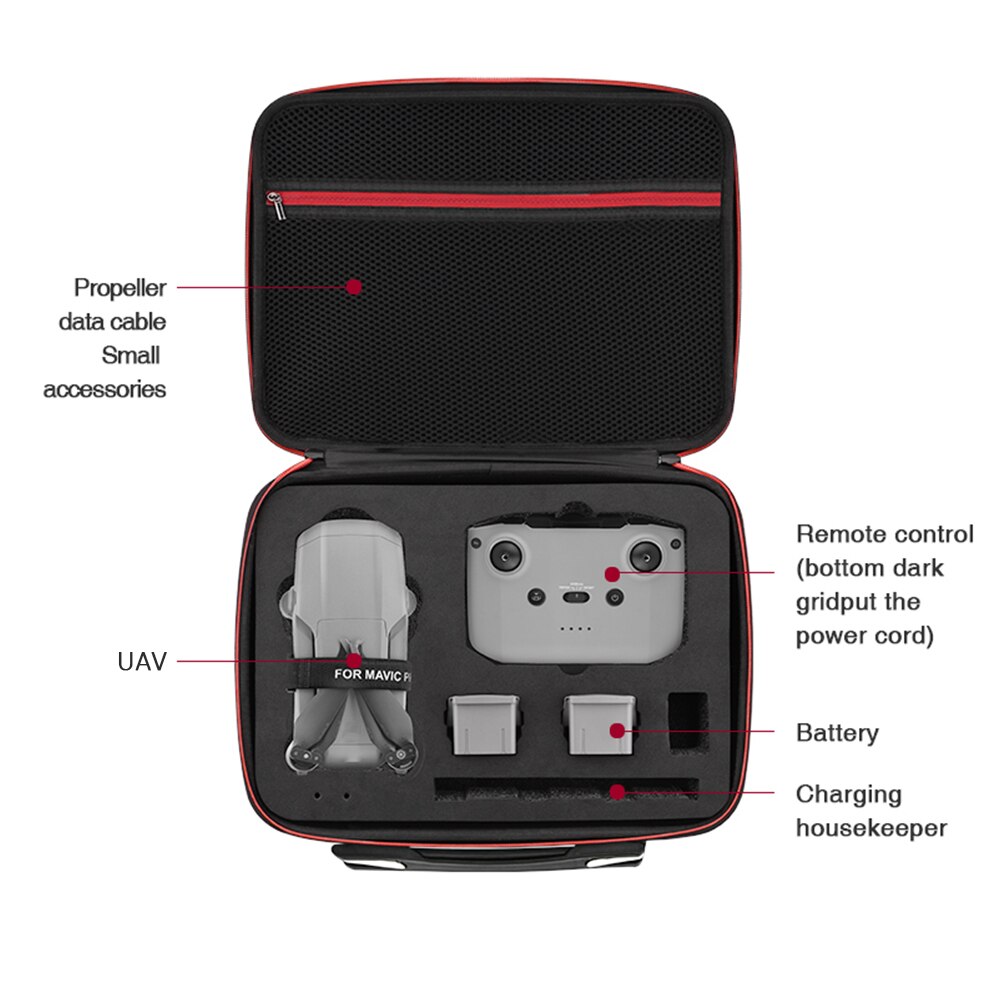 tragbar Lager Tasche Tasche für DJI Mavic Luft 2 Drohne Fernbedienung Schutzhülle Schulter Tasche Drohne Stoßfest Handtasche