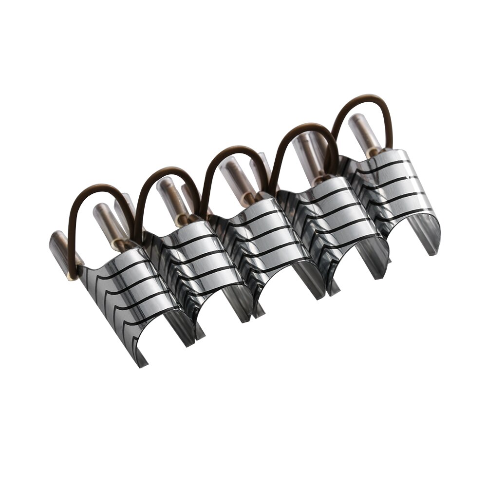 5 stks/set Professionele Herbruikbare Tips Forms UV Gel Acryl Franse Nail Art nails extension Manicure Gereedschap met Transparante Doos