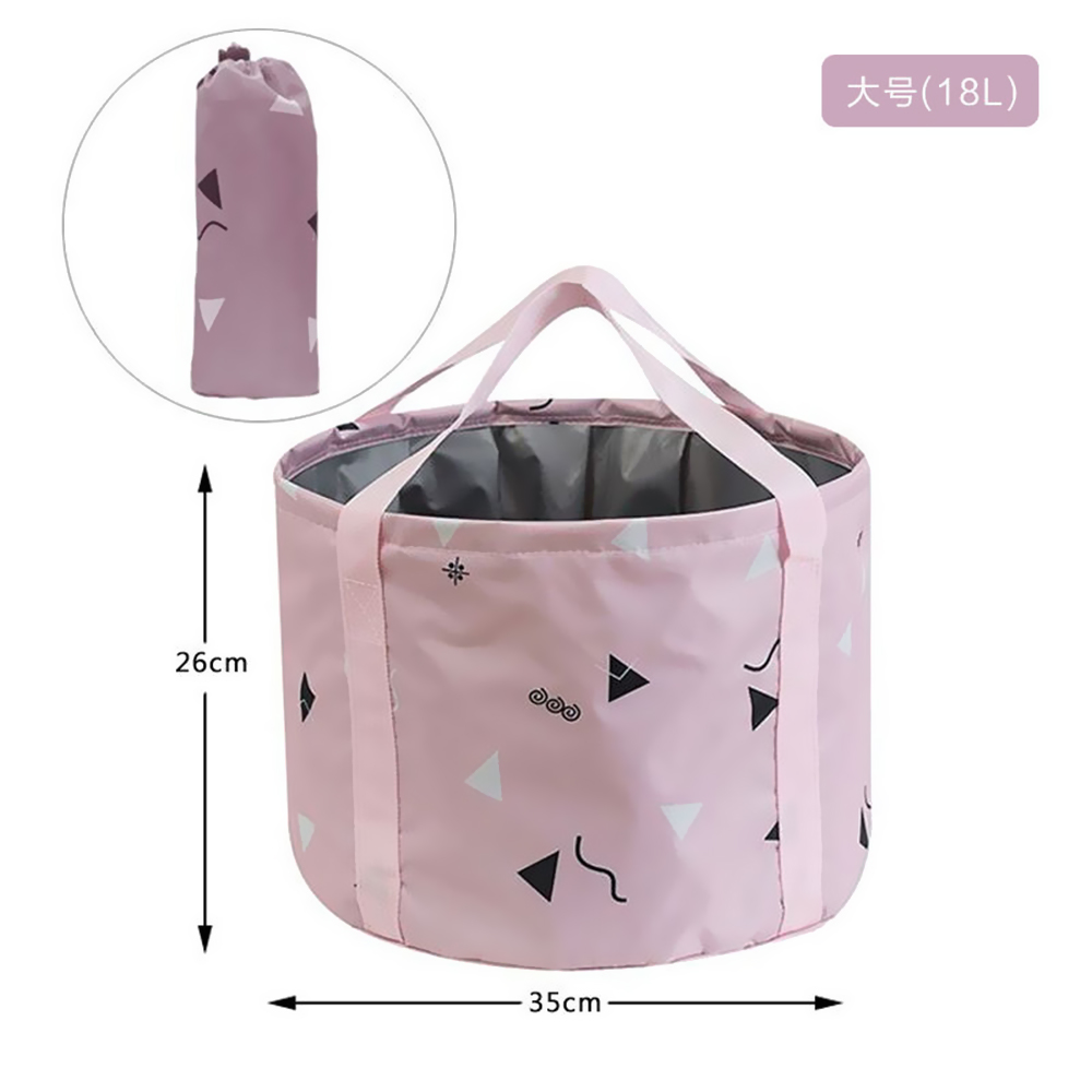 Ultralight Foldable 10L Portable Bucket Outdoor Wash Basin Folding Water Container Camping Picnic Wash Bucket: Type 1