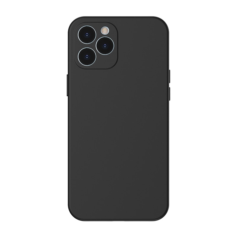 Baseus Phone Cover For iPhone 12 Pro Max Dustproof Phone Case Simple Case Ultra Thin Back Phone Cover For iPhone 12 Mini: For iPhone 12 Pro / Black