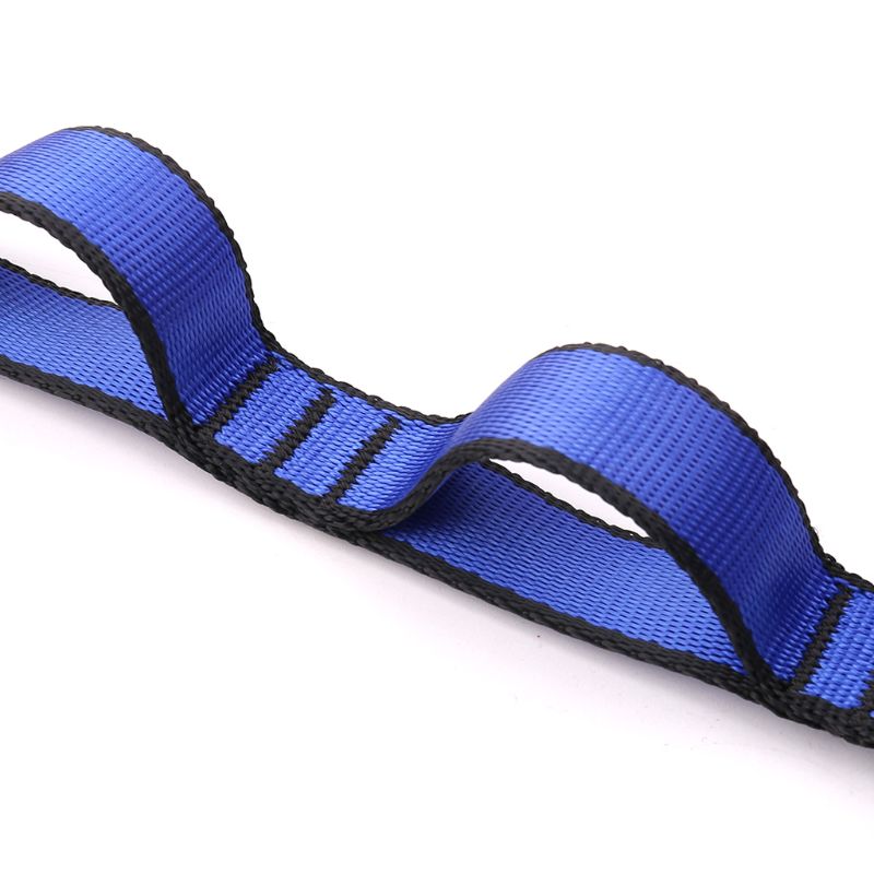 Klatrende nylon tusenfryd kjetting tau med løkker yoga hengekødu hengende stropp bånd