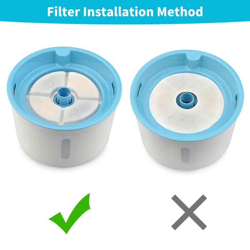Filtro de carbón activado para fuente del gato, accesorio de reemplazo para bebedero de agua, núcleo para mascotas, 8/10/12/16 Uds.