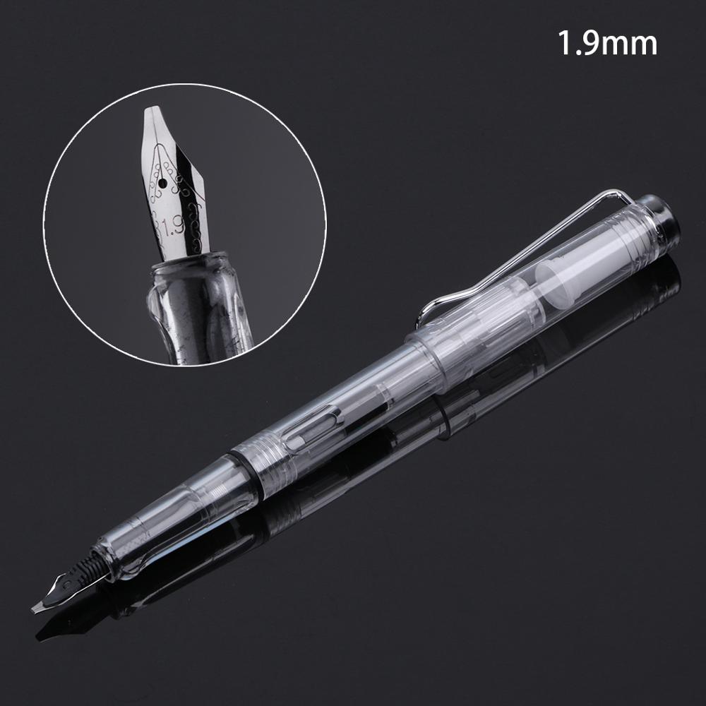 Pluma estilográfica árabe tibetana de punta plana, arte de caligrafía paralela gótica de pico de pato: 1.9mm
