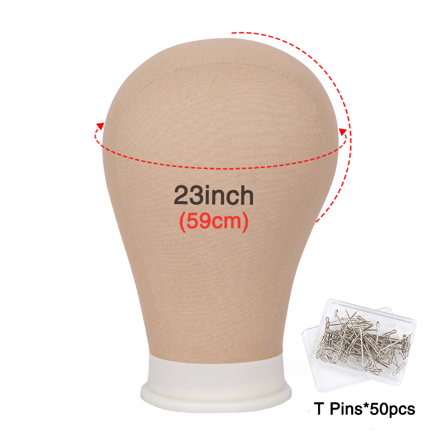 Wig Making Canvas Head and Training Head Tripod for Wigs Good Mannequin Head for Making Wigs: Orange