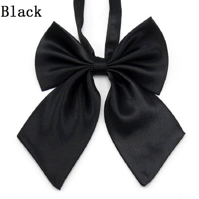 HOOYI nœud papillon solide noeuds papillon femmes nœud papillon: Black