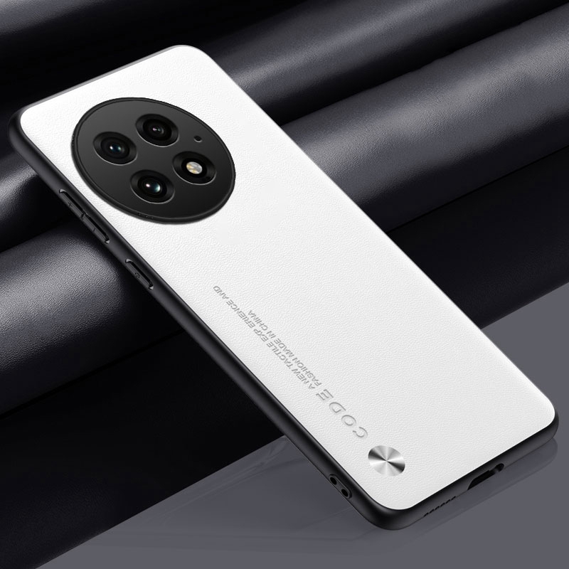 Luxe PU Lederen Case Voor OnePlus 13 5G Achterkant Matte Siliconen Schokbestendige Bescherming Telefoon Case Voor Een Plus 13 OnePlus13: Black