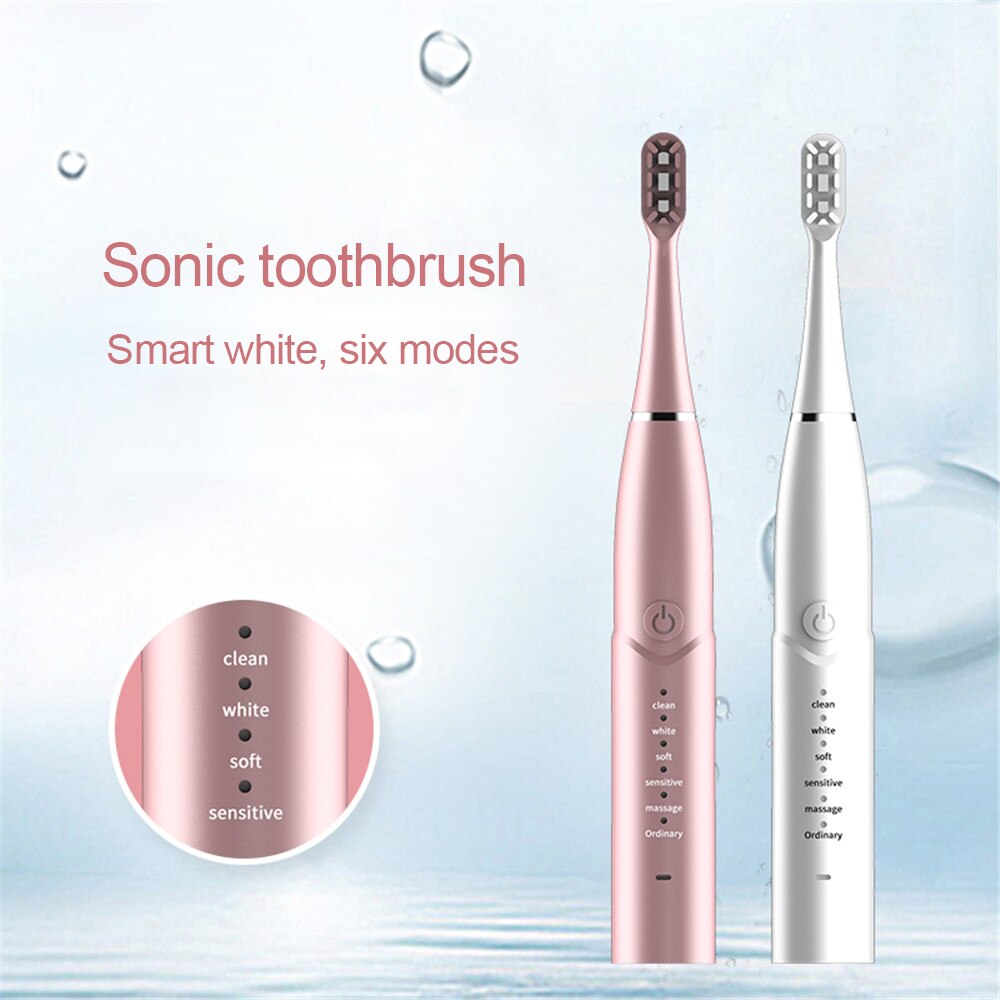 Powerful Electric Toothbrush Rechargeable Ultrasonic Sonic USB Charge Waterproof Teeth Brush 5 Modes Whitening Teeth Tools.