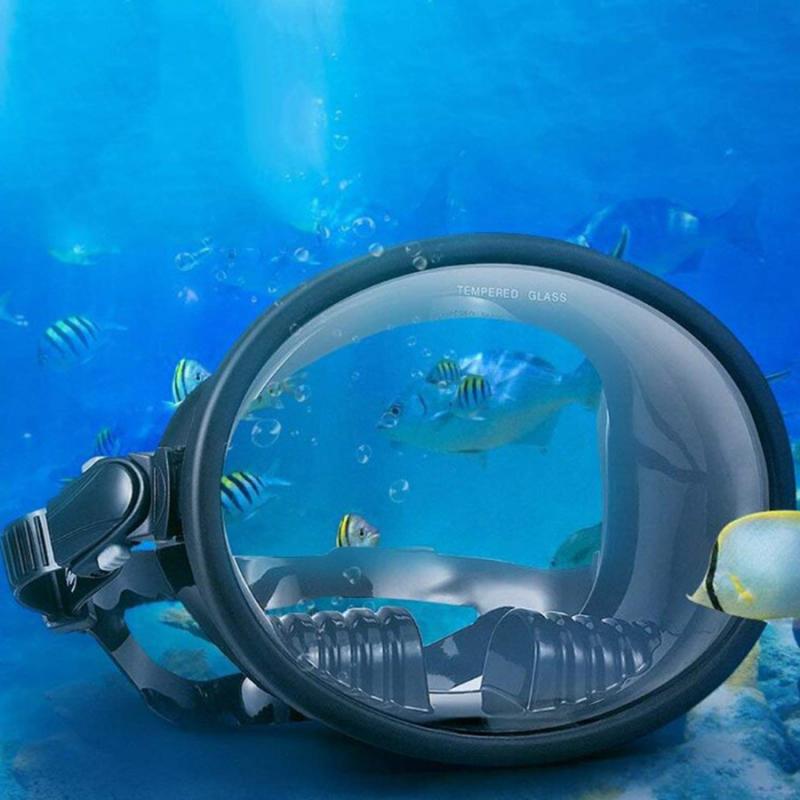 6.3X5 Inch Snorkel Mask Scuba Dive Bril Snorkelen Gear Silicone Duikbril Kit Met Crystal Clear View Onderwater