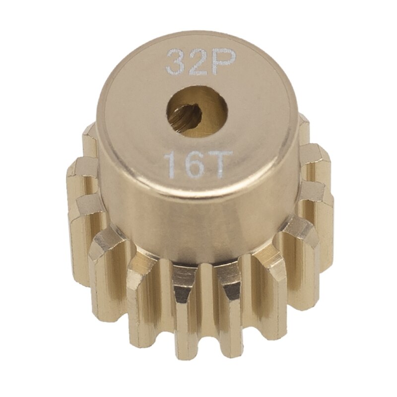 32P M0.8 3.175Mm Aluminium Metalen Pinion Motor Gear Voor 1/10 1/8 Rc Model Auto Motor: 16T