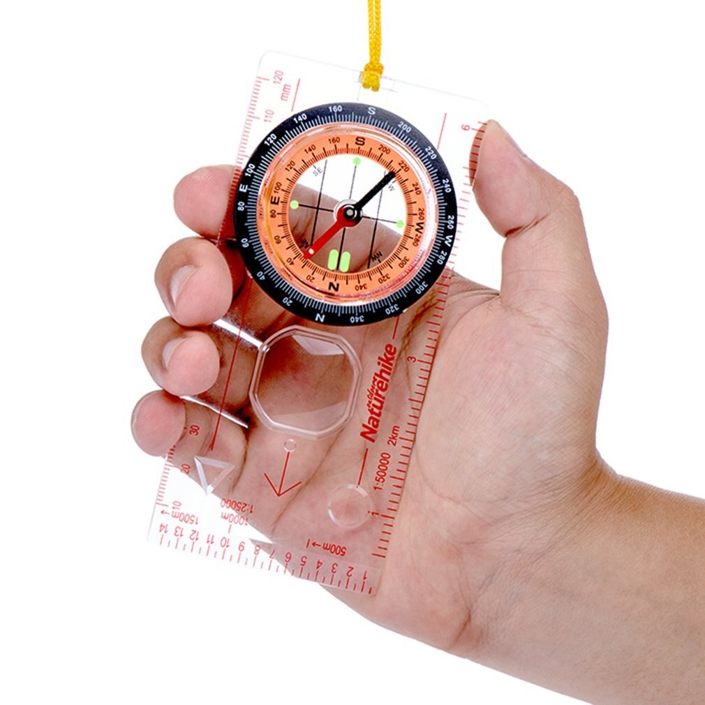 Naturehike Sales Transparent compass Direction Guide Orienteering Scouts Army Survival Camping Outdoor