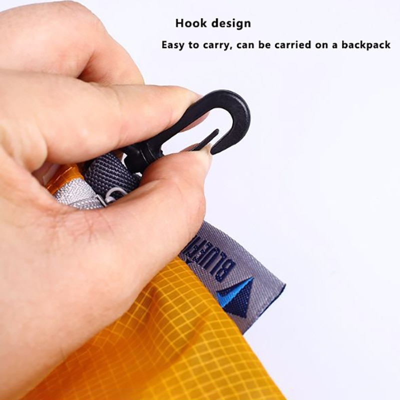 Outdoor Waterproof Bag with Hook Zipper Storage bag Pocket Pouch 4 Colors bag for Camping Hiking Drift Diving Swimming Bag