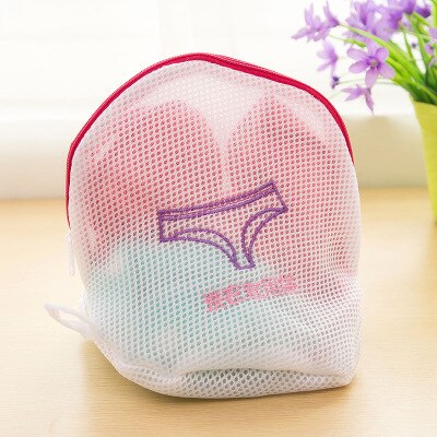 1PC Laundry Bags Underwear Aid Bra Laundry Mesh Wash Basket Net Washing Storage Zipper Bag laundry bags for dirty clothes: 19X16CM