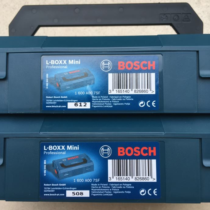 Bosch L-Boxx Mini Storage Case Durable Shock Proof Parts Screw Bits Accessories Stackable Storage Box