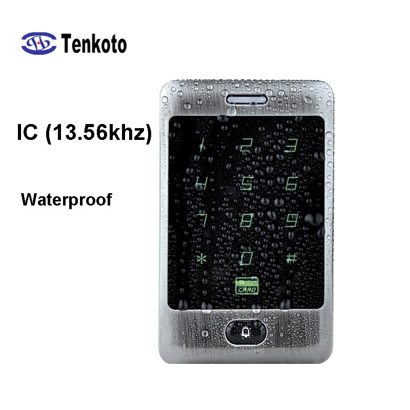 Metalen wiegand contactloos digitaal toetsenbord, id-kaart, ic-toegangscontrole, touch-wachtwoordvergrendeling, rfid-lezer