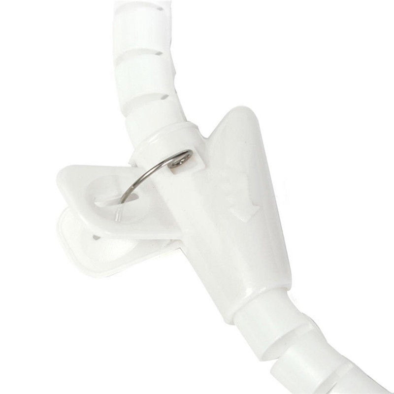 Organisateur de bandes de câbles PC TV | Enroulement spirale, ranger le fil, câble de ligne, clips fixateur attaches de porte 1m 10mm