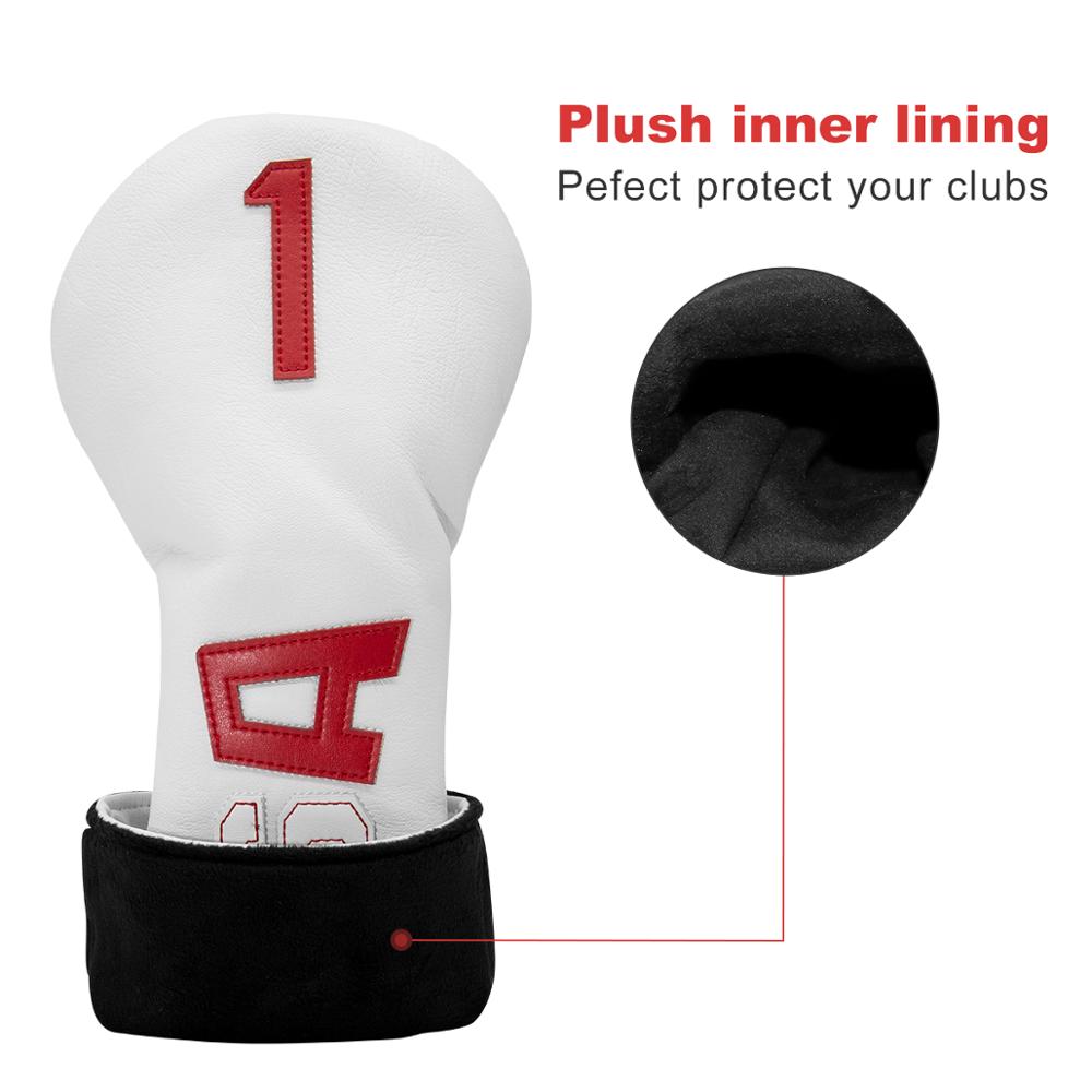 Golf Club Driver Headcover USA Amarica Golf Driver Wood Cover Leather Headcovers