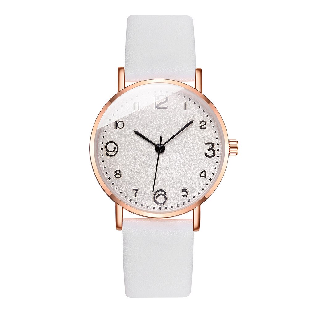 Zegarki Damskie Vrouwen Casual Quartz Lederen Band Newv Band Horloge Analoge Polshorloge Relojes Para Mujer Часы Женские Наручные: A