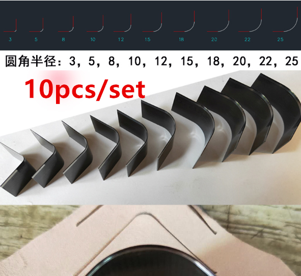 10/18 Stks/set Van Leer Craft Cutter Perforators Riem Riem Portemonnee End Tools Gestanst Hand Craft Leer stansmessen