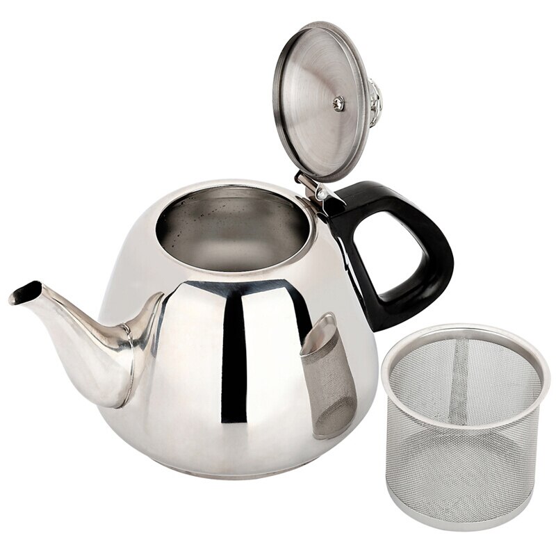 stainless steel teapot non-magnetic European style coffee pot home hotel with filter induction cooker