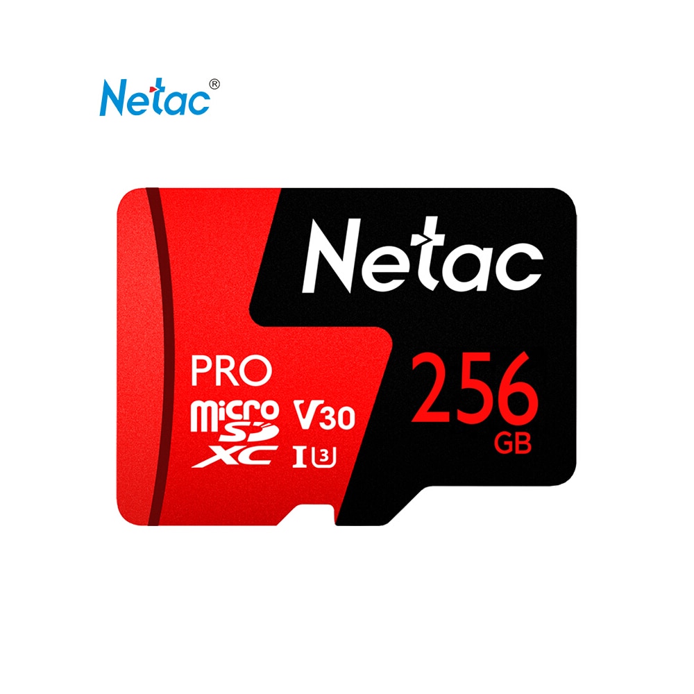 Netac Micro Sd-kaart U3 V30 Geheugenkaart 64GB 128GB 256GB MicroSD 100 M/s P500 Pro Class10 tf-kaart Voor Smartphone cartao de memoria