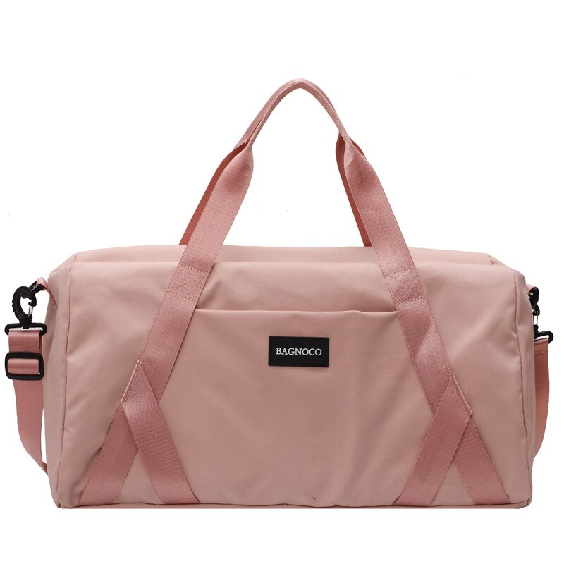 Gym Yoga Bags Women Pink Travel Duffle Handbags for Women Bag Sport Gym Accessories Men Fitness Training Blosa: Pink