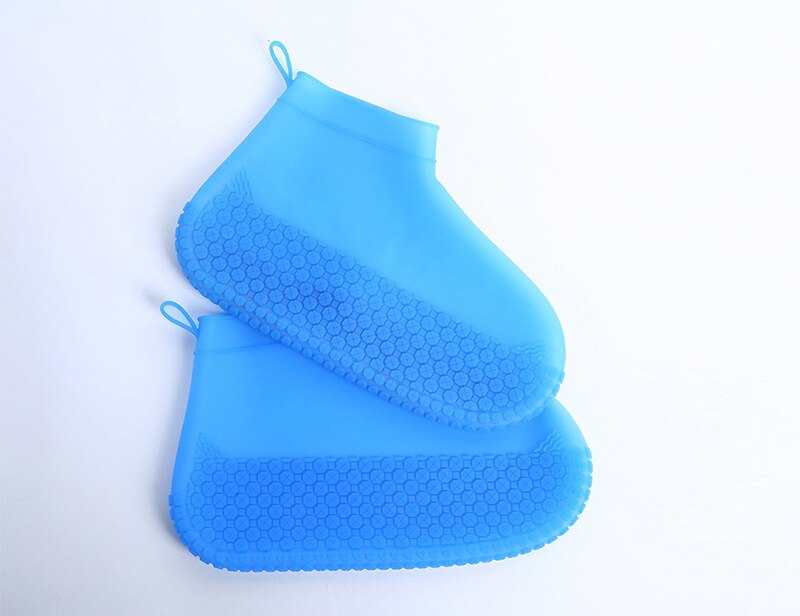 Bottes en silicone de pluie de bottes en caoutchouc imperméables chaussures antidérapantes résistantes à l'usure de l'eau couvrent les jours de pluie pour les hommes et les femmes: 04 / L 29cm