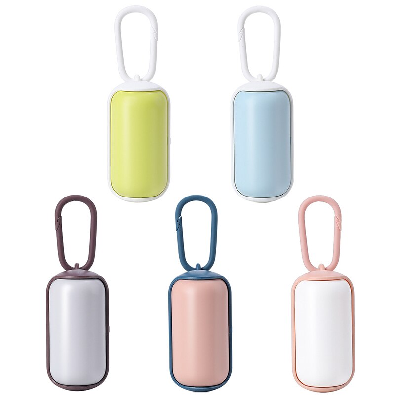 Pet toilet bag dispenser dog waste trash bin + toilet pick up bag holder portabl