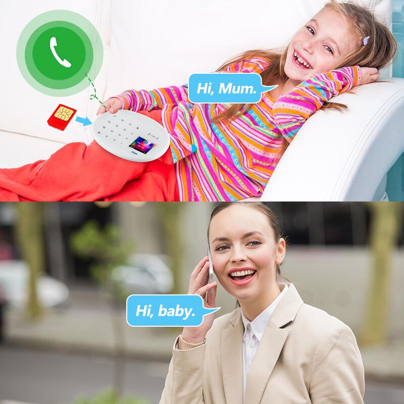 Kerui DIY Wireles Sicherheit Alarm System WIFI GSM Bewegung Sensor Heimat Einbrecher Sicherheit Alarm Bausatz 6 Sprachen Umschaltbar 120dB