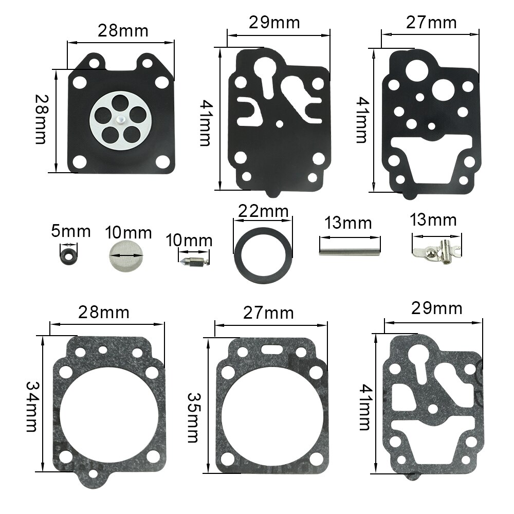 Carburetor Rebuild Kit For Walbro K20-WAT - Fits Husqvarna 530035300, 530069668