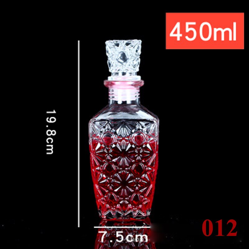 1 Pcs small size classical whiskey wine glass bottle clear wine Decanter GLA-140: 012