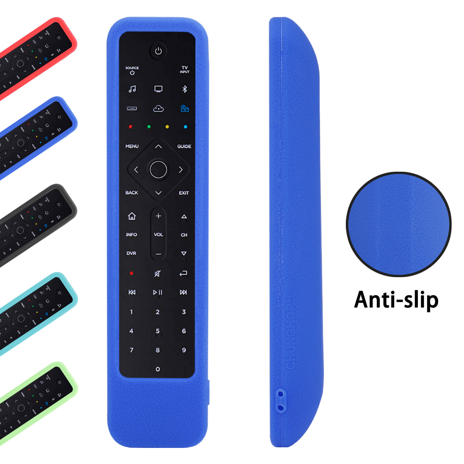 Custodia protettiva in silicone per telecomando Bose Soundbar 500 per Bose Soundbar700 coperchio remota resistente antiscivolo: blu