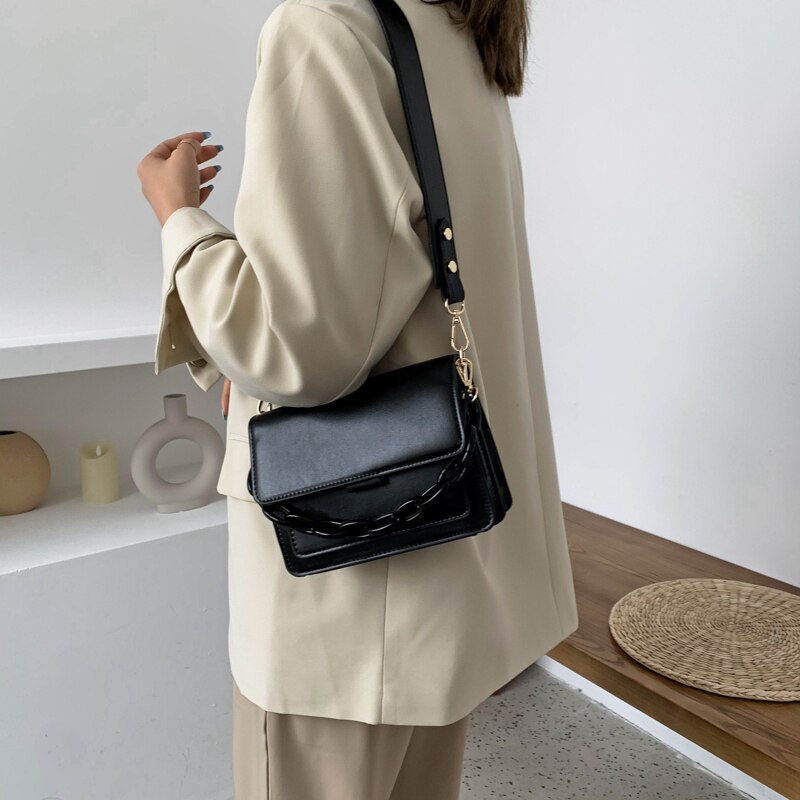 Mini pu leren tas met klep voor dames in de winter, schoudertas voor dames, crossbody tas